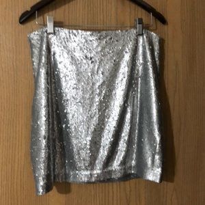 Sequin mini skirt